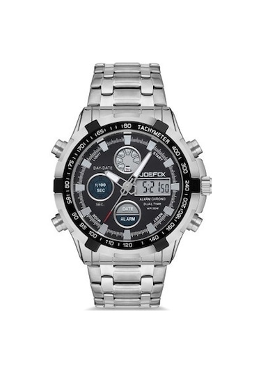 Joefox Jfx.1603-0008-blck Erkek Kol Saati Gümüş