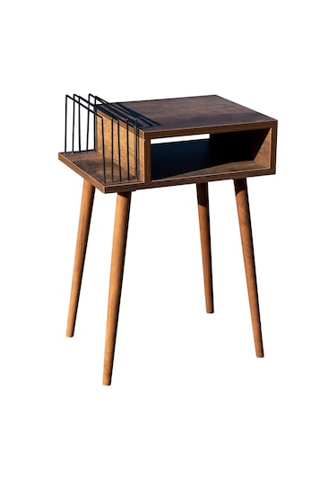 Plak Ve Pikap Sehpası Ahşap Ayaklı