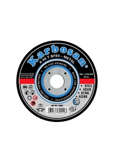 Karbosan Metal Kesme Diskleri Nk 115x3.0x22x23