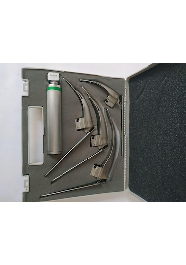 Archer Fiber Optik Laringaskop Seti Flexi Zor Entübasyon 4 Blade