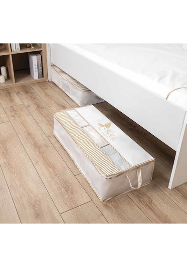 Pencereli Baza Hurç Baza Altı Düzenleyici Hurç 70 32 30 Cm Gri-beyaz