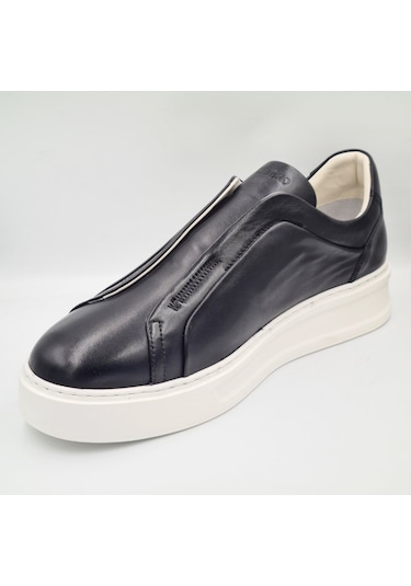 Libero 5552 Siyah Hakiki Deri Eva Taban Erkek Casual Sneaker Siyah