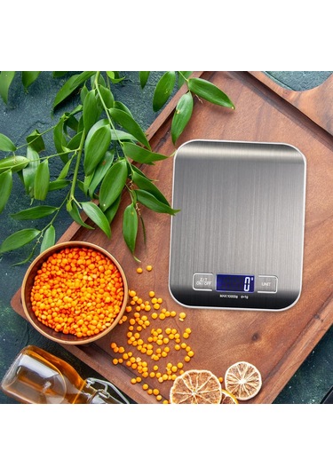 Suntek Mutfak Terazisi Kaymaz Kahve Çekirdekleri Ölçeği Pil-10kg