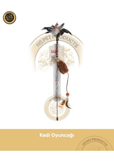 Flip Pls Saplı Fareli Tüylü Kedi Oltası