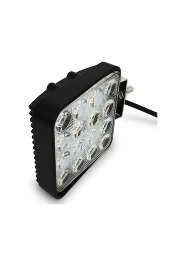 4 Adet 16 Led Off Road Kare Çalışma Lambası Sis Lambası 48 Watt