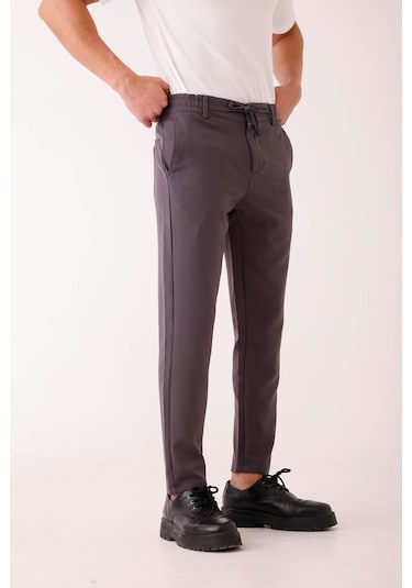 Splendor Bağcıklı Pantolon - Antrasit Antrasit