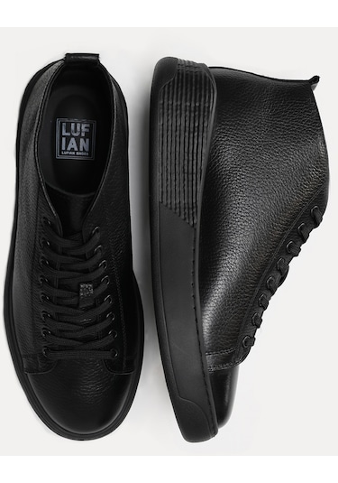 Lufian Aden Erkek Deri Ayakkabı Siyah 112230189100100