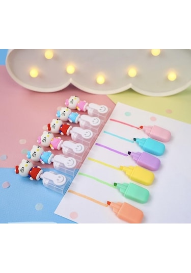 Hello Kitty Fosforlu Kalem 6lı-1538 Çok Renkli