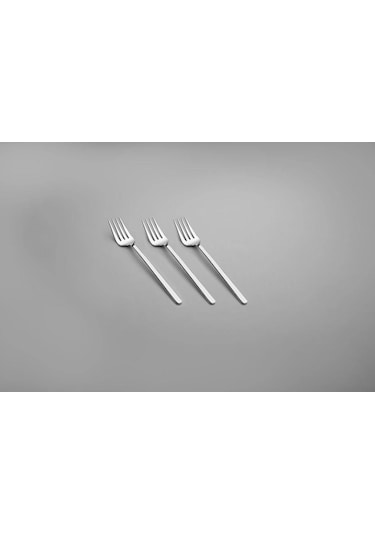 Nehir Sofia Yemek Kaşık Ve Çatal - 12 Parça Yemek Kaşığı Ve Çatalı 6+6 Gri