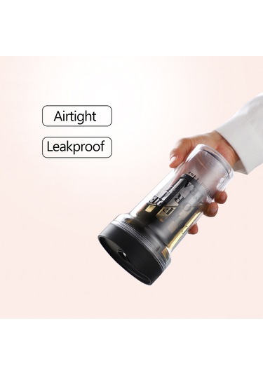 Ximistore9 420ml Bpa-izole Sıcak-sojuk İçim Bardak, Çift Katlı Isı Yalıtımı, Ev-ofis-dışarı Kullanıma Uygun, Leak-proof Tasarım Siyah