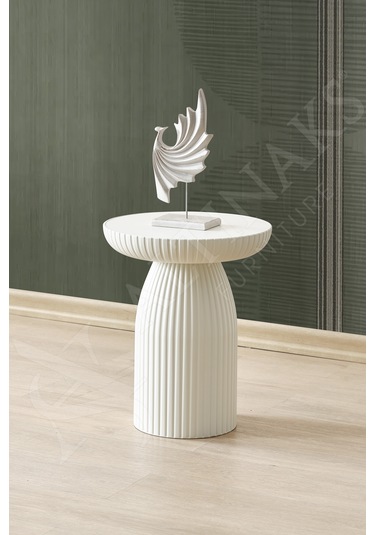 Diamond, Bohem Sehpa,tekli Sehpa,yan Sehpa,zigon Sehpa - Aytaşı & Aytaşı Renkli Tabla Aytaşı Renk Gövde & Aytaşı Renk Tabla