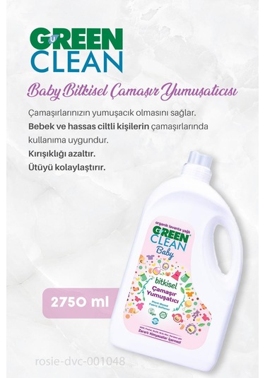 Green Clean Baby Çamaşır Yumuşatıcı 2750 Ml 7 Al 6 Öde Ve Rosie Hediye