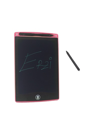 Çocuk Yazı Tahtası Dijital Ekran Kalemli 20 15 Cm Pembe