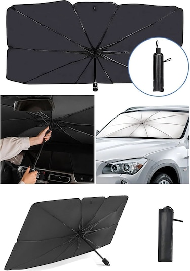 Araba Ön Cam Güneşlik Katlanabilir Güneşlik Şemsiye Ön Cam Gölgelik Hyundai Xg İle Uyumlu