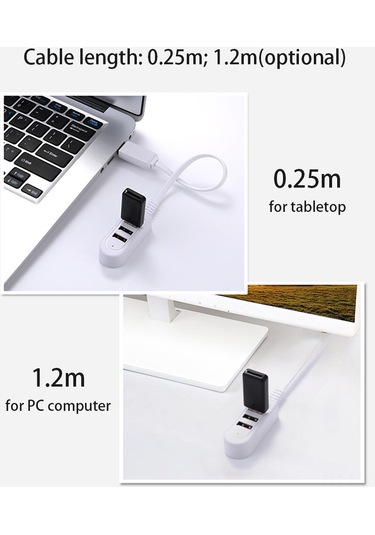 Ximistore9 Usb 3.0 Hub 3 Portlu, 0.25m Kablolu, Hızlı Veri Transferi, Isı Dağıtımı, Taşınabilir Beyaz Usb Çevirici