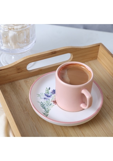 Keramika Elegant Blossoms Nordic Kahve Takımı 12 Parça 6 Kişilik 21788-93