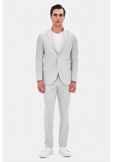 Twn Slim Fit Gri Düz Takim Elbise 4ec05e301545m 301