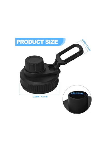 Skycity 2 Adet Değiştirilebilir Geniş Açık Çelik Çemberli Kettle Kapakları - Sızıntısız, Tek Parmaklı, Siyah Uzay Pot Kapakları Siyah