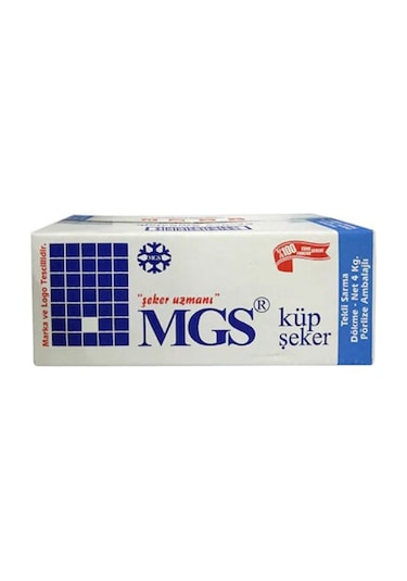 Mgs Tek Sargılı Küp Şeker 4 KG