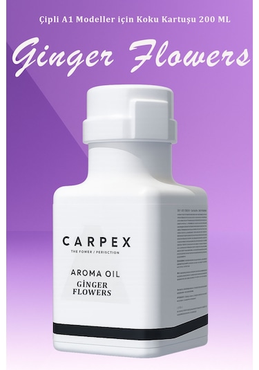Carpex A1 Çipli Modeller İçin 200 Ml Ginger Flowers Koku Kartuş A1 Pro 900-x Ve A1 Eco-x Modeller İçin Uyumludur Karışık