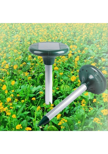 A.T. Kovucu Solar Güneş Panelli Köstebek Fare Yılan Kovucu Yeşil