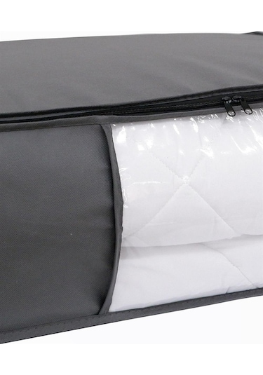 Baza Altı Düzenleyici Pencereli Büyük Boy Hurç Antrasit Gri 70x50x25 Cm Antrasit