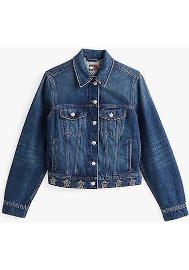 Tommy Jeans Kadın Mavi Ceket Mavi