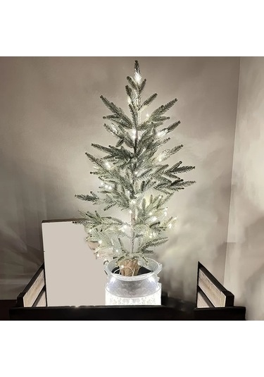 Fastbuy Turcoshop11 2 Adet 50 Led 16ft Pil İle Çalışan 8 Modlu Ipx6 Su Geçirmez Bahçe Aydınlatma Beyaz Beyaz