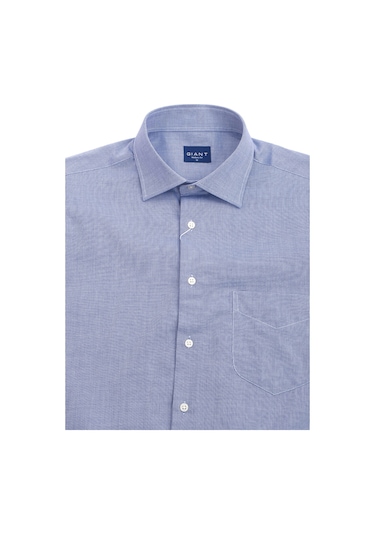 Giant Minimalist Uzun Kol Regular Fit Erkek Gömleği - Günlük & İş Koyu Mavi