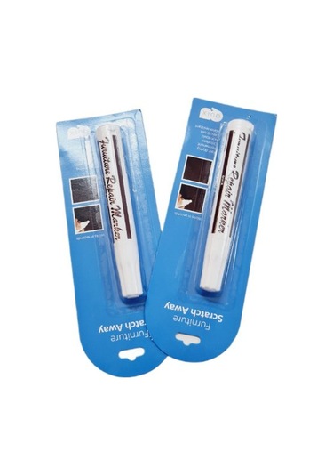 Rötuş Kalemi Beyaz Renk Ahşap Rötuş Kalemi / 2 Adet