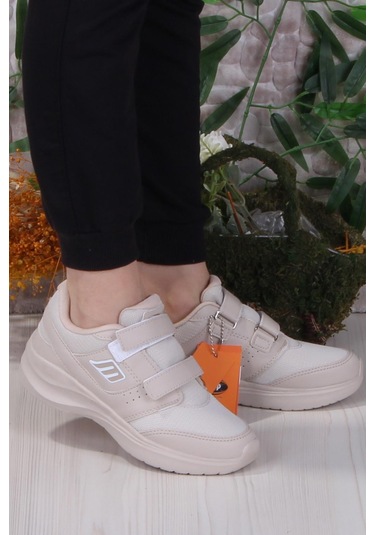 M.p Diana Rahat Hafif Cırtlı Kadın Sneaker Ayakkabı Bej