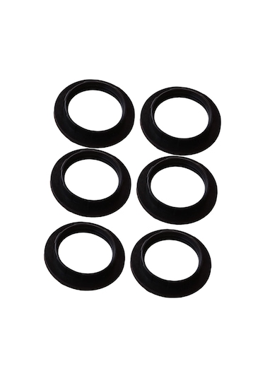 Homyl 6 Adet E26 Dış Halka Ampul Tutucu Abajur Adaptörü Siyah