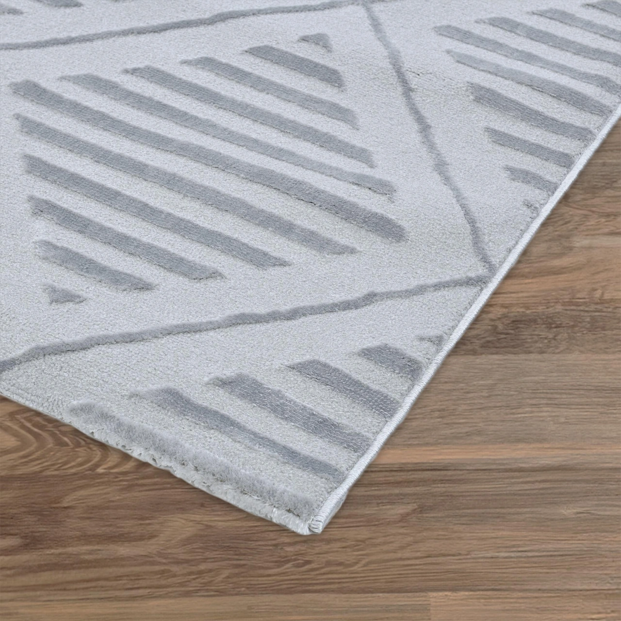 Elements Yumuşak Dokulu İskandinav Dokuma Gri Salon Halısı Mutfak Halısı Koridor Halısı Yolluk 06a Pa48 Gri