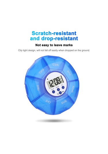 Youtek "7 Bölmeli İlaç Saklama Kutusu - Alarmlı, Su Geçirmez Ve Taşınabilir" Not: Bu Başlık, Ürünün Temel Özelliklerini 7 Bölme, Alarm, Su Geçirmezlik, Taşınabilirlik Vurgulayarak 113 Karakter Sınırına Uygun Şekilde Oluşturulmuştur. Beyaz