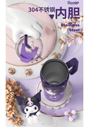 Big Mac Yalıtımlı Bardak Büyük Kapasiteli Su Bardağı 1200 Ml Mor