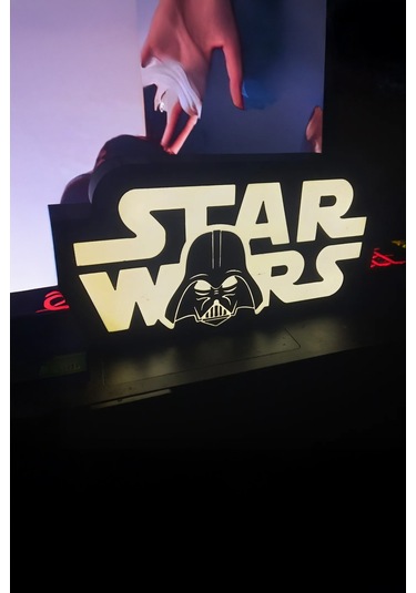 Star Wars Temalı Dekoratif Led Aydınlatma Çok Renkli