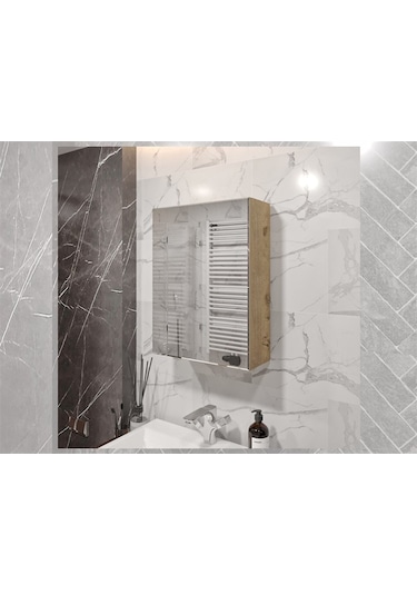 Banyo Tuvalet Aynalı Dolap Lefkas Çok Renkli