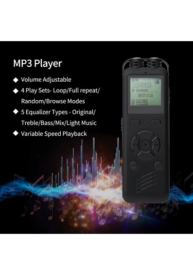 Singree T69 Yüksek Çözünürlüklü Ses Kaydedici, Uzun Mesafe Gürültü Azaltma, Şifre Koruma, 12 Saat Kayıt, Mp3/wav Oynatma, 8gb Dahili Pil