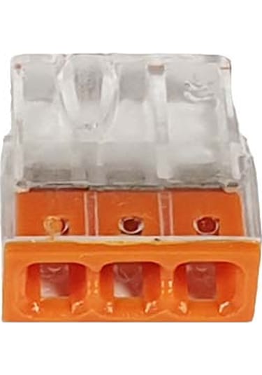 Buat Klemensi 3 Pinli Pratik Hızlı Klemens Kablo Birleştirici 5'li paket