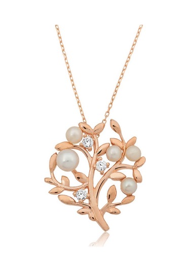 Gümüş Hayat Ağacı Bayan Kolye Sl6243 Gümüş