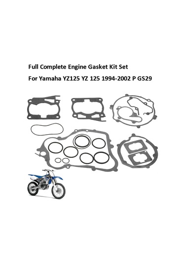 Shineyee Yamaha Yz125 1994-2002 Tam Motor Conta Seti - Tüm Gerekli Contalar, O-ringler Ve Valf Mermerleri İle Tamir İçin Gs29 P Uyumlu