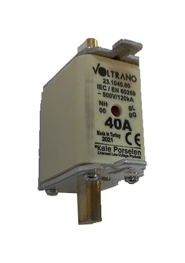 Voltrano Kale Porselen 40a 00 Boy Bıçaklı Sigorta Buşonu Nh00