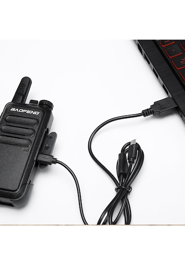 2li Baofeng R5 Pmr 446 El Telsizi Mikro Usb Şarjlı - Çift Kulaklık Dahil