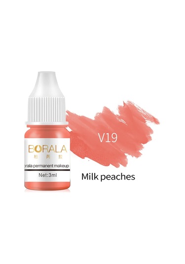 Borala 26 Renk 3 Ml Kalıcı Makyaj Dövme Dudaklar Kaşlar Eyelinerler Pigmentler V19 Dark Topaz