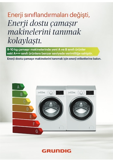 Grundig GWM 91214 1200 Devir 9 KG Çamaşır Makinesi