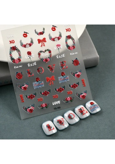 1 Adet Siyah Beyaz Yay Kelebek 5d Tırnak Çıkartmalar Nail Art Dekorasyon Kabartma Disney Karikatür Çiçek Nail Art Çıkartmalar Tırnak Malzemeleri Lavanta