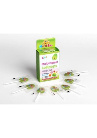 Multıball Kids Multıvıtamın Lollıpops +Prebıotıc