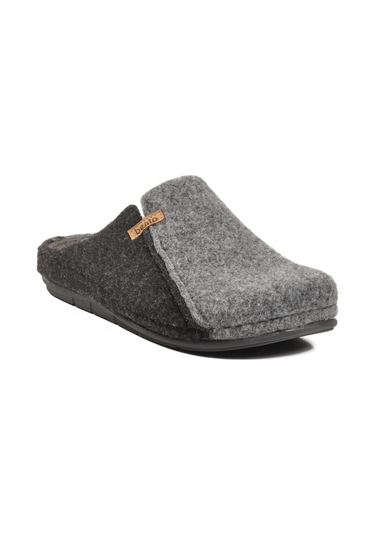 Gri Siyah Anatomik Keçe Erkek Ev Terlik K-63.007 M Gri-siyah