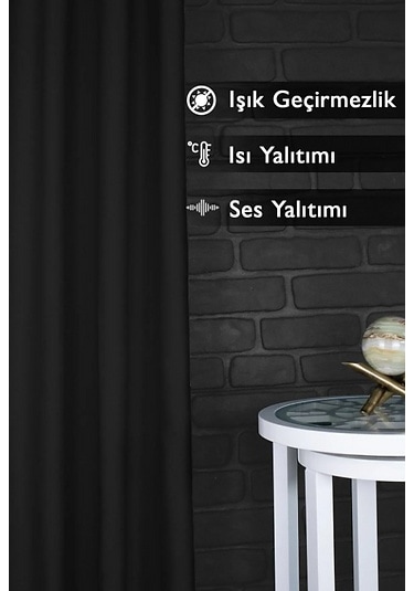 Blackout Gri Karartma Fon Güneşlik Perde Gri