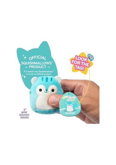 Micromallows Squishmallows Sürpriz Mini Yumuşak Peluş Oyuncak Figür - 6 Cm - 3 Adet